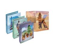 Pigna, Carpeta de anillas tamaño A4 CIUDADES DE SUEÑO, Carpeta de anillas, Organización de documentos, Formato 27x32 cm., 5 uds.