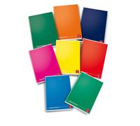 Pigna 02136410Q, de un solo color, de varios colores, formato A5, 80 g/m², papel cuadriculado, encuadernación en rústica
