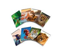 Pigna, cuaderno maxi Animal, tamaño A4 21 x 29,7 cm, 80 páginas + guarda, papel de 80 g/m², interior 0Q, cuadros de 5 mm con margen, cubiertas surtidas, 10 unidades.