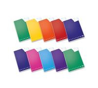 Pigna, cuaderno maxi MONOCROMO QI, adecuado para disgrafía, dislexia, disortografía y discalculia, QR, cuadrícula de 5 mm y líneas, paquete de 10