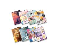 Pigna, Cuaderno Maxi Surtido Niñas, A4 21x29,7 cm, 80 páginas + guarda, papel 80 g/m², 4M interior, 4 mm cuadrado, Tapas surtidas, 10 unidades