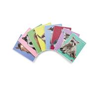 Pigna, Cuaderno Maxi Sweet Puppies, tamaño A4 21x29,7 cm, 80 páginas + margen, papel 80 g/m², interior 1R, rayado, Tapas surtidas, 10 unidades.