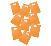 Pigna, Cubierta de cuaderno de PVC de color brillante, tamaño A4, 230 micras, con solapas y bolsillo en las esquinas, Color naranja, 25 unidades