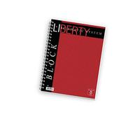 Pigna Liberty - Cuaderno de anillas (A4, 5 mm, 80 páginas), rojo