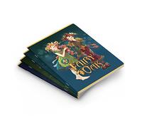 Pigna, Maxi Cuaderno FAIRY OAK, 80 páginas, bordes personalizados, 10 piezas, interior 5M, cuadrados