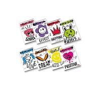 Pigna, Maxi Cuaderno Rebel Graffiti, A4 21x29,7 cm, 80 páginas + guarda, papel 80 g/m², interior 10, cuadrado 1 cm, tapas surtidas, 10 unidades
