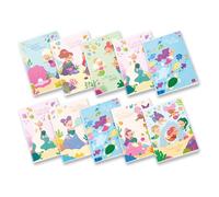 Pigna, Maxi cuaderno Sirene, f.to A4 21 x 29,7 cm, páginas 80 + solapa, papel 80 g/m², interior 0B, rayas para tercer grado, tapas surtidas, 10 unidades