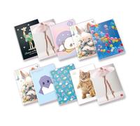 Pigna, Maxi cuaderno surtido niña, f.to A4 21 x 29,7 cm, páginas 80 + solapa, papel 80 g/m², interior 10, cuadro 1 cm, tapas surtidas, 10 unidades