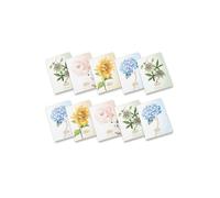 Pigna, Maxi cuadernos Flowers Special, formato A4 21 x 29,7 cm, interior 0Q, cuadrito 5 mm. con margen, 80 g, papel reciclado, diseños surtidos, paquete de 10