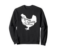 Pijamas, Botas y Pollo, Granja, pájaros, Naturaleza, hogar Sudadera