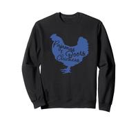 Pijamas, Botas y Pollos. Granja, pájaros, Naturaleza, hogar Sudadera