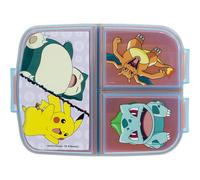 Pikachu Snorlax Charmander Bulbasaur Fiambrera Sandwichera Infantil con Compartimentos