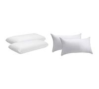 Pikolin Home Pack 2 Almohadas visco ergonómicas de Doble Funda Adaptable con núcleo Memory Foam + Pack de 2 Fundas de Almohada 100% algodón