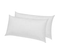 Pikolin Home - Pack de 2 almohadas de fibra con tratamiento dermoprotector Aloe Vera de firmeza baja recomendada para dormir boca abajo (AH202)