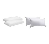 Pikolin Home - Pack Descanso Viscoelástico: 2 Almohadas Viscoelásticas de Hotel 90 cm + Funda de Algodón Antiencogimiento, Transpirable, Extrasuave y Lavable a 60°C