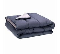 PIKOLIN Home - Relleno Nórdico Reversible Fibra 300 gr - Edredón Cama 180 - Tacto Pluma, Cálido, Transpirable, Color Gris Claro/Gris Natural, 260 x 240 cm