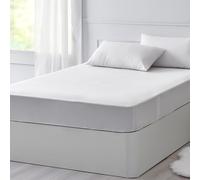 Pikolin Home - Sábana Bajera Ajustable - 100% Algodón, Transpirable, Muy Suave, Percal 200 Hilos White 90 bed
