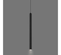 Pilanp 3W LED Lámpara Colgante Mini Cilíndrica Lámpara Colgante de Techo Negro Largo Tubo Araña Cilindro Moderno Luz Colgante para Home&Commercial Comedor Cocina Isla
