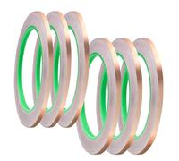 Pilikoll 6 Rolls 3mm&5mm x 20m Cinta de Cobre Hoja Cinta de Lámina de Cobre
