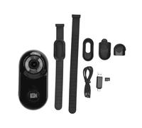Pilipane Cámara para collar de mascotas con tarjeta de memoria de 8 GB, mini cámara de grabación de vídeo HD 1080P para perros y gatos, para exteriores e interiores (Negro)