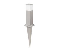 Pilona POLLY con pincho de suelo para exterior 35cm cromo in ombilla G9