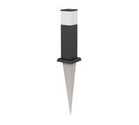 Pilona POLLY con piqueta de suelo para exterior 35cm casquillo negro G9