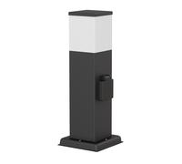 Pilona POLLY para exterior 35cm casquillo negro in ombilla G9