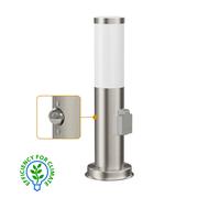 Pilona PORU Sensor para exterior 38cm toma de acero inoxidable in 27 LED