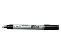 Pilot Pen - Rotulador permanente SuperColor - Punta media - Plata