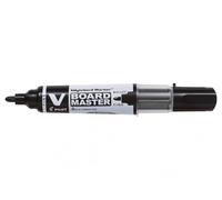 Pilot Marcadores para pizarra VBOARD MASTER Begreen — recargables, punta cónica fina, negro (lote 3)