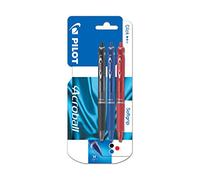 Pilot Acroball - Lote de 3 bolígrafos (punta mediana), color negro