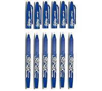 Pilot Pen – Bolígrafos Frixion BL-FR7 borrables – Punta 0,7 mm / 0,35 mm – Azul (6 unidades)