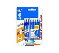 Pilot B2-0556985 - 9 Recambios Frixion Clicker/Ball-Pilot Pen-Blister de 3x3-Repuesto Tinta BLS-FR7 para 0,7 m/m Tintenroller azul punta redonda borrable bolígrafos