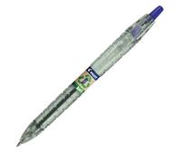 Pilot Bolígrafo retráctil B2P Ecoball – Punta 1 mm – 86,64% reciclado – Recargable – Azul
