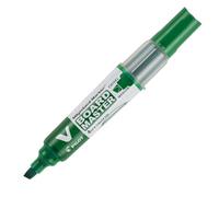 Pilot Pen Marcador para pizarra Begreen Reciclado Punta cincel 2.2–5.2 mm Verde Caja 10