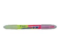 Pilot BeGreen reciclado VW spotliter doble terminado marcadores 3,6 mm punta - amarillo/rosa, caja de 10