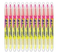 Pilot BeGreen reciclado VW spotliter doble terminado marcadores 3,6 mm punta - amarillo/rosa, caja de 10