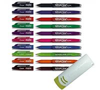 Pilot BL-FR7 Frixion - Lote de 10 bolígrafos rollers borrables (punta 0,7 mm, 10er Packung | mit Radierer, multicolor