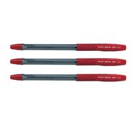 Pilot Bolígrafo BPS-GP 1.6 Punta Bola 1,6mm Grip Tinta Base de Aceite Rojo (Pack de 3)