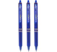 Pilot Bolígrafo Frixion Clicker 0,7mm Retráctil Grip Tinta Borrable Azul (Pack de 3)