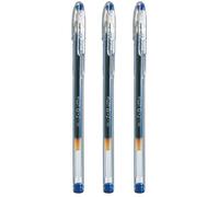 Pilot Bolígrafo G-1 05 Punta Bola Metálica 0,5mm Tinta de Gel Brillante Azul (Pack de 3)