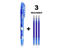 Pilot-bolígrafo original de Gel borrable varillas de recarga borrables tinta azul, negra y roja fespu shop Blue + 3 Replacement