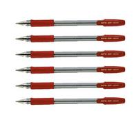 PILOT - BOLÍGRAFO PILOT BPS-GP PACK 6-12U AZUL,ROJO,NEGRO CALIDAD GARANTIZADA Red 6u