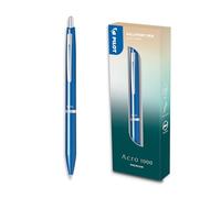 PILOT - Bolígrafo Premium Acro 1000 - Caja Regalo Azul Cielo - Tinta Muy Suave - Fluidez de Escritura Inigualable - Bolígrafo Recargable y Retráctil - Tinta Negra - Punta Media