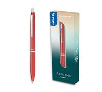 Pilot Pen Bolígrafo Acro 1000 1,0 mm punta media tinta muy suave retráctil Rojo
