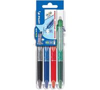 Pilot - Bolígrafo roller FRIXION BALL CLICKER 05 Set2Go, estuche de 4