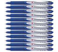 Pilot Bolígrafo Roller V-Ball 07 Retráctil Punta 0,7 mm Tinta Líquida Azul (Pack de 12)