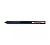 Pilot Bolígrafo SUPERGRIP G - 4 Colores Tinta Base de Aceite Retráctil Recargable Cuerpo Negro (Pack de 12)
