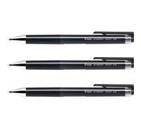 Pilot Bolígrafo Synergy Point 0,5 mm Retráctil Grip Tinta Gel Negro (Pack de 3)