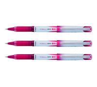 Pilot Bolígrafo V-BALL GRIP 5 Roller Punta Aguja 0,5 mm Tinta Líquida Rojo (Pack de 3)